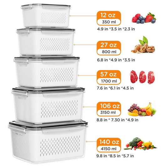 3-Pack Fruit Organizers and Storage